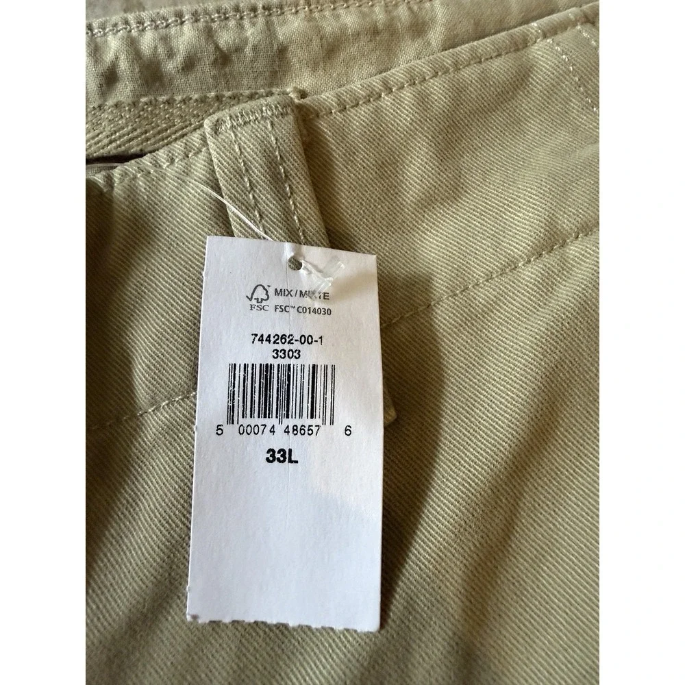 NWT Banana Republic‎ HERITAGE CARGO PANT Maverick Tan Size 33 Long